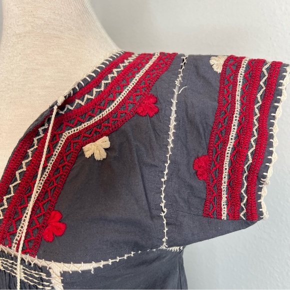 Ulla Johnson Embroidered Mini Tunic Dress - Picture 3 of 9